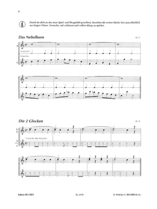 Die Altblockflöte Band 1 - Manfredo Zimmermann - Partition